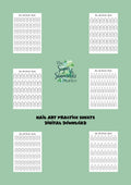Nail Art Practice Sheets (Digital Download)