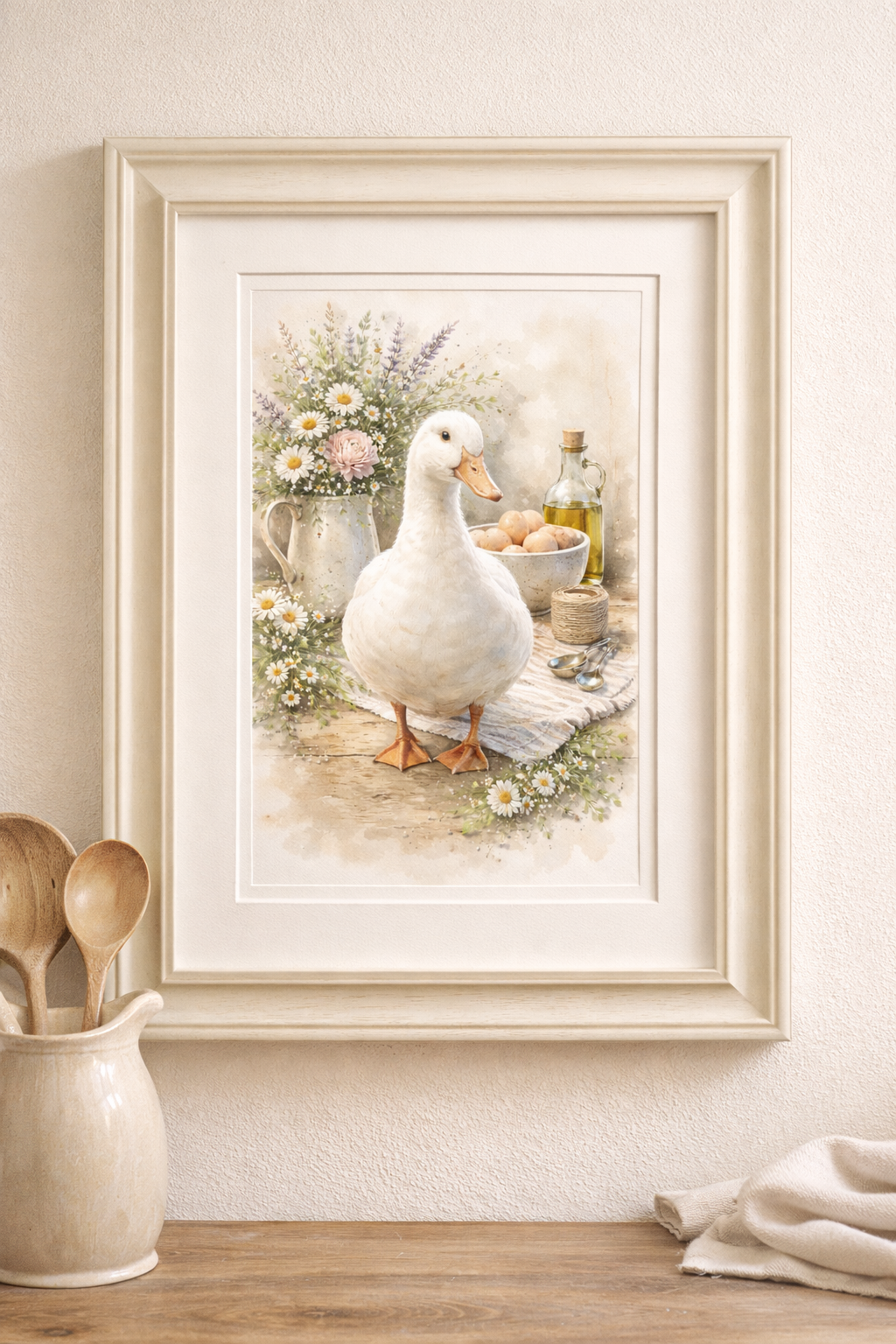 Pekin Duck Watercolour Print (DIGITAL PRINT)